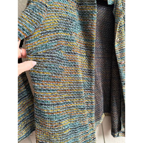 Vintage Alfred Dunner Woman 16W Textured Knit Button Front Jacket Cardigan USA - Picture 5 of 8